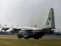 NZ7002 - C-130H Hercules of 40 Squadron Royal New Zealand Air Force taxying for display at the 1977 Royal Review at RAF Finningley. - by Peter Nicholson
