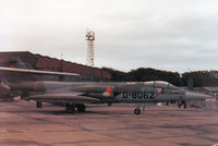 D-8062 @ EGQL - F-104G Starfighter of the Royal Netherlands Air Force's Uitfaseringsonderdeel (UFO Flight) for pilot currency on display at the 1984 RAF Leuchars Airshow. - by Peter Nicholson