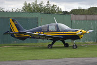 G-AZCP @ EGNG - Beagle B121 Pup Series 1 at Bagby Airfield in August 2009. - by Malcolm Clarke