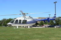 N982ST @ AFW - At Alliance Fort Worth - on the office building private heliport 