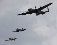 C-GVRA @ YIP - Lancaster with other RAF warbirds - by Florida Metal