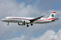 OD-RMI @ EDDF - Middle East Airlines (MEA) Airbus A321-232 to approach on RWY25L in FRA/EDDF - by Janos Palvoelgyi