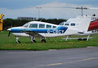 G-CBCY @ EGTB - Beech C24R Musketeer Ex N881RS at Wycombe Air Park - by moxy