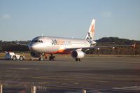 VH-VQB @ YBCG - This Jetstar Airbus A320-232 had just completed pushback at Coolangatta (Gold Coast) airport for departure to Newcastle, NSW. - by red750