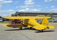 G-BRVE @ EGSU - Beechcraft D17S Staggerwing at the Imperial War Museum, Duxford