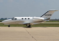 N528DM @ KDEC - Archer Daniels Midland corporate jet taxiing for departure in Decatur, Illinois.  KDEC. - by Doug Wolfe