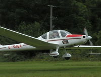 G-SAGA @ EGHP - Resident Grob getting airbourne from rwy 26. Starlight Foundation Day - by BIKE PILOT