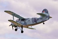 LY-AUP @ X3YF - Antonov 2 arriving at 2010 Abbots Bromley Wings and Wheels - by Terry Fletcher