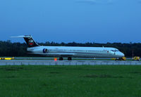 F-GMLK @ LOWW - Blue Line MD-80 U2 Tour-Jet - by Thomas Ranner