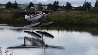 N3102D @ LHD - Landing East on Lake Hood - by Christopher Maize