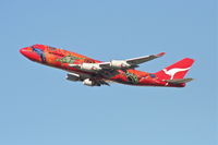 VH-OEJ @ KLAX - Qantas Boeing 747-438, VH-OEJ 25R departure KLAX. - by Mark Kalfas