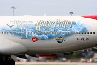 G-VLIP @ EGCC - Virgin Atlantic B747 wearing special Harry Potter scheme - by Chris Hall