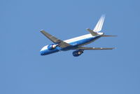 N517UA @ KLAX - United Airlines Boeing 757-222, Boeing 757-222 25R departure KLAX. - by Mark Kalfas
