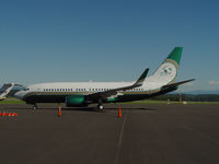 N737WH @ TRI - Miami Dolphins 737 parked at Tri-Cities Airport, Blountville, TN over Labor Day Weekend - by Davo87