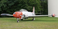 138048 @ KBDL - This Lockheed TV-2 (T-33) trainer is on display at the New England Air Museum. - by Daniel L. Berek