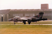 XW547 @ EGQS - Buccaneer S.2B of 12 Squadron returning to RAF Lossiemouth from a mission in the Summer of 1983. - by Peter Nicholson