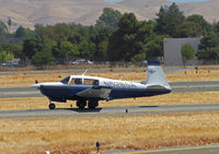 N526SA @ KCCR - Locally-based 1984 Mooney M20J taxis for takeoff at Buchanan Field - by Steve Nation