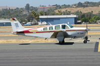 N1819M @ KCCR - Reno, NV-based 1981 Beech A36TC taxis for take-off at Buchanan Field - by Steve Nation