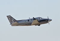 N590HB @ KDPA - MIDWEST JET CHARTER INC Hawker Beechcraft Corp C90GTI, N590HB departing 20R KDPA en route to KIND. - by Mark Kalfas