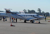 N486PB @ KAPC - LRW Aviation, Missoula, MT operates this 2003 PC-12/45 in from KCMA/Camarillo, CA - unloading passengers - by Steve Nation