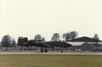 80-0276 @ MHZ - A-10A Thunderbolt of  92nd Tactical Fighter Squadron/81st Tactical Fighter Wing taxying after display at the 1986 RAF Mildenhall Air Fete. - by Peter Nicholson