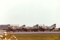 69-0382 @ EGUY - RF-4C Phantom of 10th Tactical Reconnaissance Wing at RAF Alconbury on detachment to RAF Wyton in the Summer of 1984 - RF-4C 69-0383 alongside has the lizard camouflage scheme. - by Peter Nicholson