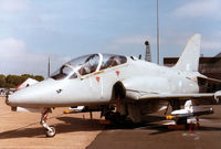 XX200 @ MHZ - Hawk T.1A of 2 Tactical Weapons Unit at RAF Brawdy on display at the 1984 RAF Mildenhall Air Fete. - by Peter Nicholson