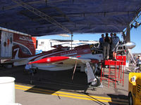 N71FT @ KRTS - Race #7 P-51D in Unlimited Class @ 2009 Reno Air Races crew working on her Merlin - by Steve Nation