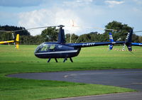 G-BZXY @ EGTB - Robinson R44 Raven at Wycombe Air Park - by moxy