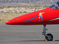 N4213A @ KRTS - Close-up of Pip'Squeak nose art on Race #2 Aero Vodochody L39C competing in Jet Race class @ 2009 Reno Air Races - by Steve Nation