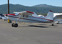 N9912N @ KTRK - 1975 Cessna 180J @ Tahoe-Truckee Airport, CA - by Steve Nation