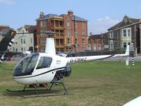 G-CBWZ - Robinson R22 Beta at the 2010 Helidays on the Weston-super-Mare seafront