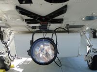 N160LA @ POC - Nightsun searchlight, most are around 16 million candle power, this is located under the cockpit near the front of the bird - by Helicopterfriend