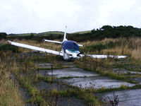 G-MSTC @ X9AN - AA-5 Cheetah which crashed at Andreas Airfield, IOM 17 June 2006 - by Chris Hall