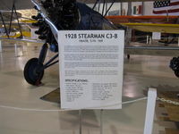 N6438 @ ANE - 1928 Stearman C3-B, Wright J-5-A Whirlwind 200 Hp, data, at Golden Wings Museum. View Large. - by Doug Robertson