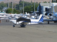 N1582R @ KCCR - 1975 Grumman American Avn. Corp. AA-5B under cover @ Buchanan Field/Concord, A (KCCR) - by Steve Nation