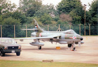 G-BWKC @ EGVA - Hunter F.58 of the Royal Jordanian Air Force's Historic Flight on the flight-line at the 1997 Intnl Air Ttatoo at RAF Fairford. - by Peter Nicholson