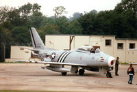G-SABR @ EGVA - F-86A Sabre 48-0178 on the flight-line at the 1997 Intnl Air Tattoo at RAF Fairford. - by Peter Nicholson