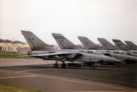 ZE962 @ EGVA - Tornado F.3 of RAF Leeming's 25 Squadron at the head of other such aircraft on the flight-line at the 1997 Intnl Air Tattoo at RAF Fairford. - by Peter Nicholson