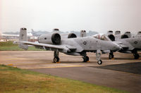 81-0951 @ EGVA - A-10A Thunderbolt, callsign Panther 11, of Spangdahlem's 81st Fighter Squadron/52nd Fighter Wing on the flight-line at the 1997 Intnl Air Tattoo at RAF Fairford. - by Peter Nicholson