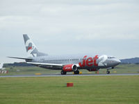 G-CELZ @ EGPH - Jet2 B737-377 on runway 24 At EDI - by Mike stanners