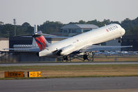 N917DL @ ORF - Delta Air Lines N917DL departing RWY 23 en route to Hartsfield-Jackson Atlanta Int'l (KATL). - by Dean Heald