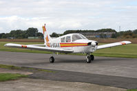 G-BGAX @ EGBR - Piper PA-28-140 Cherokee at Breighton Airfield during the September 2010 Helicopter Fly-In. - by Malcolm Clarke