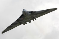 G-VLCN @ EGBR - Avro 698 Vulcan B2 captured whilst carrying out a few circuits of Breighton Airfield during the September 2010 Helicopter Fly-In. - by Malcolm Clarke