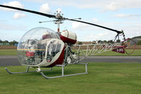 G-BFYI @ EGBR - Westland AB-47G-3B-1 at Breighton Airfield's Helicopter Fly-In in September 2010. - by Malcolm Clarke