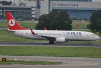 TC-JFF @ EHAM - THY rolling,not a great picture admittedly - by Robert Kearney