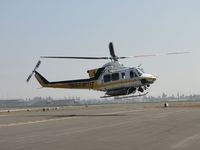 N17LA @ POC - Flaring out and slowing down getting ready to turn left and settle down on helipad - by Helicopterfriend