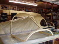 N3057K - Hinged canopy painted and ready for new glass - by Ken Kinsler