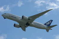 N787ZA @ KPAE - BOE006, 6th 787, seen departing Paine Field on it maiden flight. - by Joe Walker