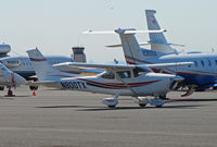 N800TX @ KAPC - Southern California-based 1999 Cessna 182S taxiing across bizjet ramp for trip home to KCMA (Camarillo, CA) - by Steve Nation